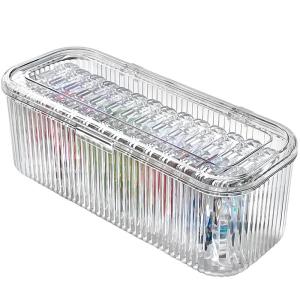 Portable Transparent Crystal Bracelet Storage Box Dustproof Anti-oxidation Jewelry Organizer Box Nordic Style Plastic Material