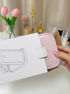 Makeup Mirror Portable LED Lighted Cosmetic  Vanity Accessories PU Leather LED Cosmetic Storage Professional