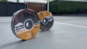 เทปน้ำพุ่ง BYZON RT53-5 ขนาด 53มม.(1") / RT45 ขนาด45มม.(3/4") RT63 ขนาด63มม.(1") RT81 ขนาด81มม.(1½") หนา0.2มม. ระยะห่าง30ซม. 5รู ยาว 200เมตรเต็ม  ไม่เต็มคืนเงิน