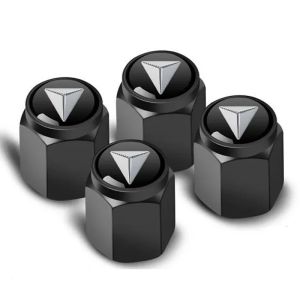 For Deepal L07 S07 G318 S05 EV Alloy Material Car Wheel Tire Air Valve Caps Stem Cover With Brand Accessories 4 Pieces