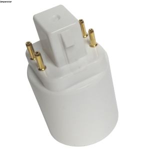 G24 to E27/E26 Lamp Holder 2-Pin 4-Pin Turn Thread Conversion Lamp Base High Quality Outlet Fashion Two-Pin Four-Pin