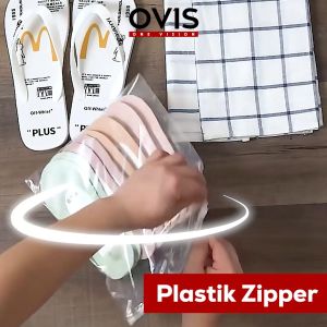 Zipper Lock 30x40 cm Ziplock 40x30cm Plastik Travel Pouch Bag Kantong Zip Bening Potrait Landscape