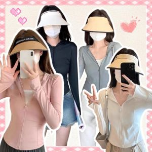 Womens Sun Protection Coat Hoodie UV Protection Ice Silk Jacket Slim Fit Breathable Coat Outdoor Sports Clothing
