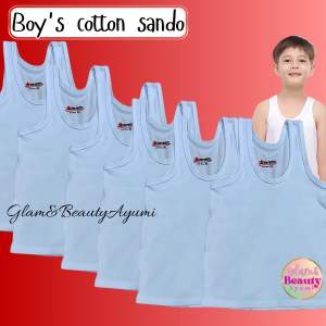 3 PCS KIDS SANDO PURE COTTON BOYS SANDO INNERWEAR UNDERWEAR SCHOOL