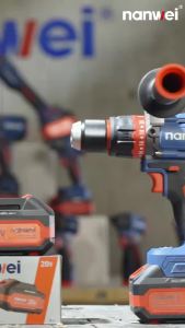 NANWEI | Nanwei 120NM Drill Ice Impact Drill Professional Brushless Cordless Drill 20V Wireless Power Driver Screwdriver