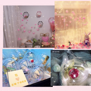 Transparent Ball Acrylic Plastic Ball Hollow Ball Christmas Ball Shop Layout Hanging Ball Creative Wedding Decorative Ornaments