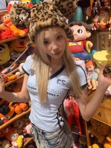 American Sweet Spicy Girl V-Neck Short Sleeve T-Shirt for Women Summer Color Block Shoulder T-Shirt Slim Fit Y2K Top