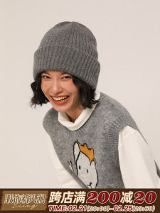 หมวกถักหนาสำหรับผู้หญิง หมวกไหมพรมทรงกลม หมวกฤดูหนาวแบบสวมหัว ทรงกลม หมวกไหมพรมผ้าฝ้ายโพลีเอสเตอร์สำหรับฤดูใบไม้ร่วงและฤดูหนาว