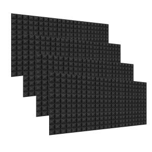 BEIYIN Premium Acoustic Foam Pyramid Soundproof Panels 150X60X5CM High Density Sound Absorption Panels Wall Noise-Reducing Acoustic Treatment Panels for Recording Studio