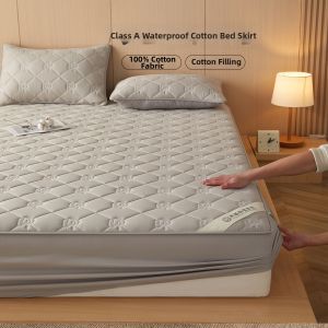 NAIYOUCHENG | All-cotton Waterproof Mattress Protector Thick Padded Non-slip Bed Skirt