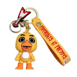 Disney | Keychain Fun Doll Ornament 5pcs Keychain Set Mini Figure Keyring Cartoon Character Pendant Bag Charm for Car Keys Backpack Dec