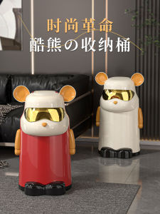 Large Capacity Trash Can for Home Kitchen Living Room Bedroom Bathroom Office High Aesthetic Value Waste Paper Bucket