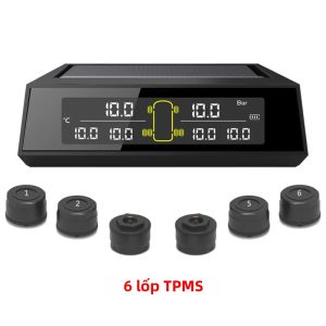 Hệ Thống Giám Sát Áp Suất Lốp Thông Minh TPMS Có Độ Chính Xác Cao Dành Cho Xe Tải Và Xe RV Sáu Bánh - Bộ Dụng Cụ An Toàn Cho Xe Cộ