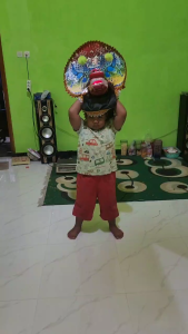 (Mata nyala) Barongan devil jumbo Anak Termurah Kain Panjang Tradisional