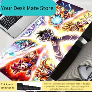 Bandai | DBZ Dragon Ball Z Gaming Keyboard Rug Laptop Japan Cool Anime Mouse Pad XL Black Mouse Pads Desk Mat PC Gamer Carpet Mousepad