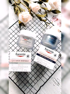 Eucerin Q10 Anti-Wrinkle Face Cream / Night Cream for Sensitive Skin Moisturizing MildAntioxidant 48g