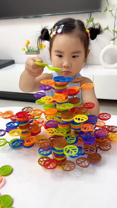 Childrens Educational Balance Building Blocks Stacking Tree / Parent-Child Puzzle Assembly Toy / Parent-Child Stack-a-Ball / Educational Assembling Blocks for Early Education Toys