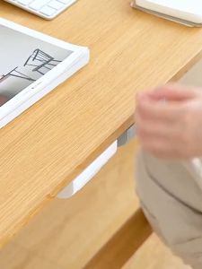 Under table drawer organizer box Self-adhesive storage box Self-adhesive pencil tray Kotak Simpanan Laci