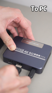 Acasis 4K60hz HDR10 Capture Card | Zero-Lag Loop-Out & 96Hr Cooling | HDR10/VRR + 3.5mm Chat Mix for PS5/Xbox/PC Streamers