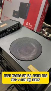Bộ 2 in 1 DSP DR + Sub Điện 6.1 Suit cổng kết nối XLR cùng loa sub điện hiệu năng cao độ loa 3way tích hợp Bluetooth