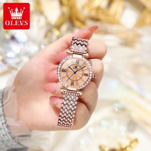 OLEVS Watch for Kids Girls Original Branded Waterproof Fashion K-POP Style Teenager Christmas Present Wrist Watch with Box