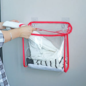 Bathroom PVC Waterproof Hanging Bag Student Dormitory Clothes Shopping Bags Clothes Hanging Bag Hanging Bag Dormitory Underwear Panties Storage Bag