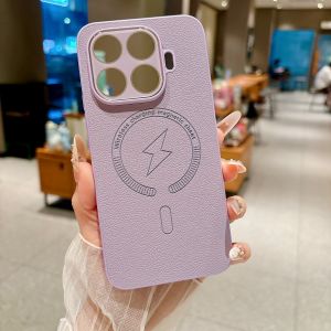 szhaiyu | Luxury Frosted PU Leather for Magsafe Magnetic Phone Case for Xiaomi 17T 17TPro Shockproof Protective Cover for Xiaomi 17T Shell