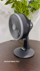 iSONIC 12 Inch Turbo Table Fan Black 106W High Speed 2200RPM 5 Blade Oscillation 3 Speed Low Noise Air Cooler