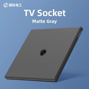 Matte Sensory Grey Wall Switch and Socket Panel 86 Type