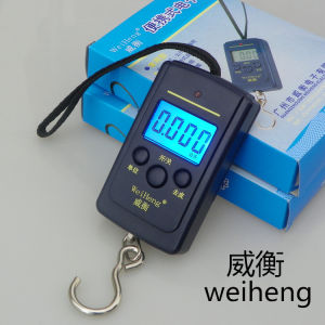Portable Digital Scale 40kg Kitchen Tool for Shopping Hanging Hook Precision Measurement Handheld Scale for Home And Commercial Use