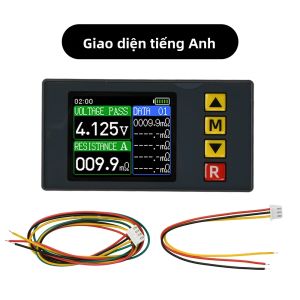 diymore | Máy Đo Điện Trở Trong DC5V Độ Chính Xác Cao TS607 Màn Hình Màu TFT 1.77 Inch Máy Đo Điện Áp Pin Lithium Với Phương Pháp Đo 4 Dây