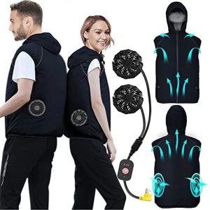 Ultralight Brand Outdoor Vest Summer Sport Fan Air Condition Cool Man Woman Travel Sun Windbreaker Fishing Worker Clothes Jacket