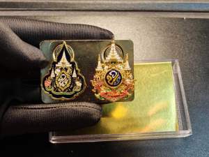 เหรียญ 72 พรรษา + บรมราชาภิเษก แม่เหล็กเเพ็คคู่ งานเกรด A เเข็งแรง ไม่บอบบาง