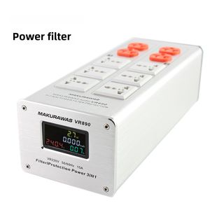 Makurawas Power Filter Fever Audio Power Purifier Lightning Protection Power Strip Speaker Socket Net Noise