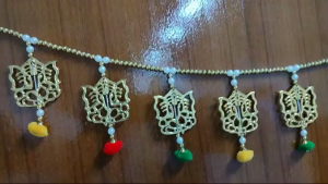 Traditional Handmade Toran for Door Hanging Bandhanwal Toran - Diwali Decoration Items for Home Decor | Festive Decor (Pack of 1 pc | Size - 34 & 36 inches)