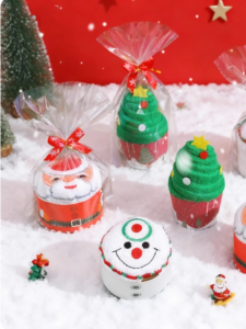 【พร้อมส่งจากกรุงเทพ】🚀🎅 ของขวัญคริสต์มาสน่ารัก ชุดผ้าเช็ดตัว-ผ้าเช็ดหน้าสำหรับเด็ก