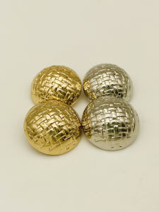 Nút Kim Loại Màu Vàng Cao Cấp Nút Áo Khoác Nút Váy Nút Áo Len Nút Tròn Đơn Giản Nút Áo Vest Nút Trang Trí Nút Quần Áo