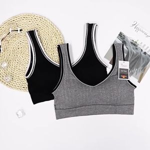DRBRA526 Bra Tanpa Kawat Pakaian Dalam Wanita Miniset Sportbra Gym Bra Olahraga Push Up
