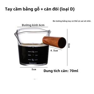 Cốc Thủy Tinh Chịu Nhiệt ESPRESSO Dành Cho Người Hâm Mộ Cà Phê Cốc Đựng Sữa Có Ống Kép Cốc Đựng Kem Có Ống Kép Thiết Bị Nhà Bếp DIY