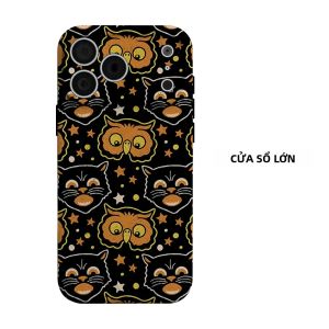 BILIBILI | Ốp Điện Thoại Thiết Kế Hình Cú Mèo Halloween Cho iPhone Chống Sốc Chống Trầy Xước Vỏ TPU Mềm Hai Lớp Tương Thích Với Nhiều Mẫu Máy