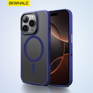 BKWHALE กรณีโทรศัพท์แม่เหล็ก สำหรับ iPhone 17 Pro Max 17Air 16 Pro Max 16Plus 15 Pro Max 15Plus 11 12 13 14 Pro Max กรณีป้องกันลายนิ้วมือด้าน