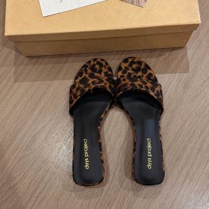YX | Trendy French Leopard Style Slipper Sandals