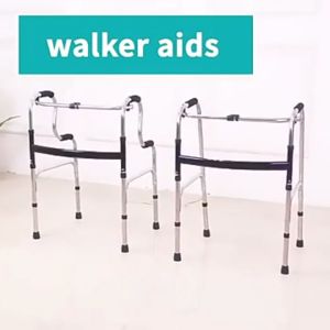 [MDA Approved] Multifunction Foldable Aluminium Raise Up Walking Frame Walking Aid with Commode Tongkat Bantu Jalan