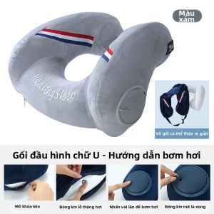Gối Hỗ Trợ Cổ Hình U Có Thể Bơm Hơi