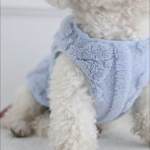 Áo lông cho Chó mèo có khoen móc dây dắt happy life - Love Pets Shop