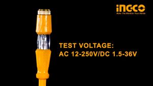 INGCO ไขควงลองไฟ ไขควงทดสอบกระแสไฟ ขนาด 4x190mm รุ่น HSDT1908 วัดไฟ ทดสอบกระแสไฟ ทดสอบไฟ (ส่งจากไทยครับ)
