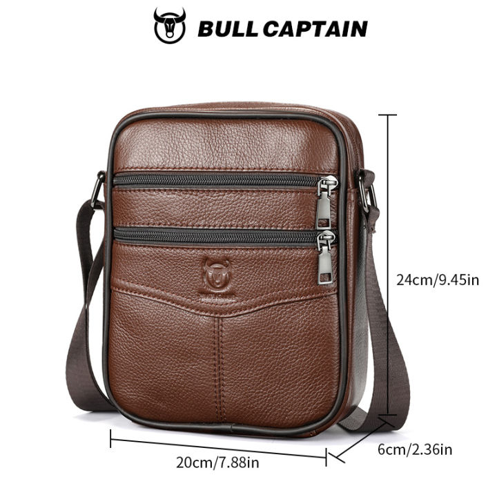 BULLCAPTAIN%20Men's%20leather%20shoulder%20bag%20multifunctional%20and%20high-capacity%20cowhide%20crossbody%20bag%20handbag%20Casual%20Messenger%20Bag%20-%20Image%207