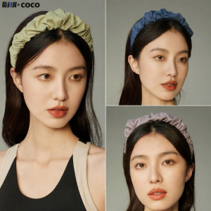 Sleek Small Face Accentuating Folded Headband Elastic