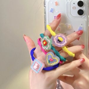 Chun cột tóc dây cột tóc họa tiết silicon tinh nghịch