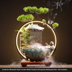 LIWAN | Fengshui Money-Attraction Water Fountain Desktop Decor